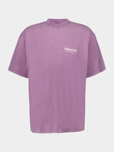 Balenciaga Political Campaign T-Shirt in Faded Purple