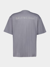 Balenciaga Grey Reflective Medium Fit T-Shirt