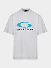 Balenciaga Loop Sports Icon Medium Fit T-Shirt in Dirty White