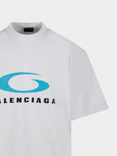 Balenciaga Loop Sports Icon Medium Fit T-Shirt in Dirty White