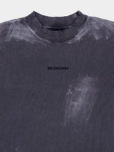 Balenciaga Grey Painted Vintage Back T-Shirt