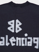 Balenciaga Black Tape Type T-Shirt Medium Fit Faded Washed