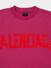 Balenciaga Raspberry Logo Medium Fit T-Shirt