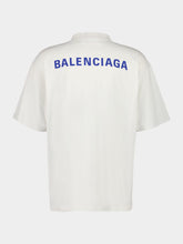 Balenciaga Dirty White and Blue Back T-Shirt