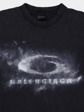 Balenciaga Washed Black Medium-Fit Graphic Cotton T-Shirt