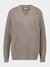 Gucci Warm Grey Wool-Cashmere Sweater