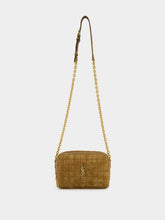 Saint Laurent Suede Cassandre Matelassé Carré Mini Camera Bag