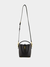 Le 37 Mini Bucket Bag in Black Shiny Leather