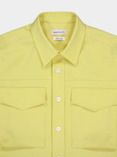 Alexander McQueen Yellow Wool Military Shirt