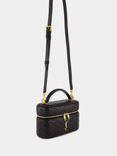 Saint Laurent Black Lambskin Gaby Vanity Bag