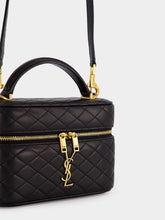 Saint Laurent Black Lambskin Gaby Vanity Bag