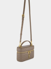 Saint Laurent Plaza Taupe Gaby Vanity Bag in Lambskin