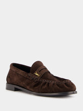 Saint Laurent Dark Chocolate Le Loafer Penny Slippers