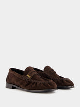 Saint Laurent Dark Chocolate Le Loafer Penny Slippers
