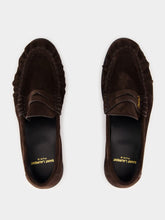 Saint Laurent Dark Chocolate Le Loafer Penny Slippers