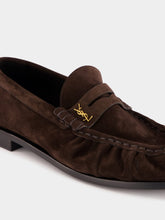 Saint Laurent Dark Chocolate Le Loafer Penny Slippers