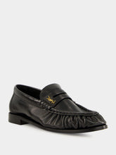 Saint Laurent Le Loafer in Black Shiny Lambskin Leather