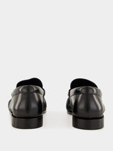 Saint Laurent Le Loafer in Black Shiny Lambskin Leather