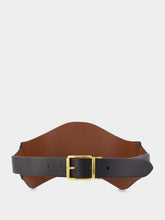 Altuzarra Black and Woody Reversible Corset Belt