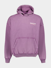 Balenciaga Political Campaign Sweatshirt in Faded Purple