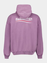 Balenciaga Political Campaign Sweatshirt in Faded Purple
