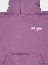 Balenciaga Political Campaign Sweatshirt in Faded Purple