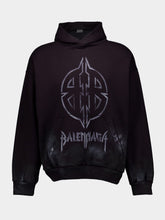 Balenciaga Black Metal BB Stencil Hoodie