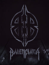 Balenciaga Black Metal BB Stencil Hoodie