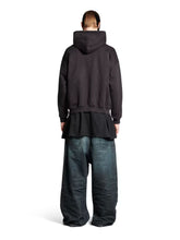 Balenciaga Washed Black Loop Sports Icon Sweatshirt