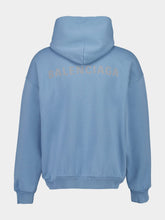 Balenciaga Grey Blue Back Reflective Sweatshirt