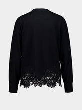 Zimmermann Black Luna Merino Lace Sweater