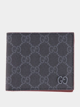 Gucci Black Gg Wallet With Bordeaux Interior