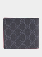 Gucci Black Gg Wallet With Bordeaux Interior