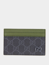 Gucci Black and Dark Green GG Card Case