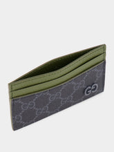 Gucci Black and Dark Green GG Card Case