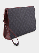 Gucci Black GG Leather Pouch