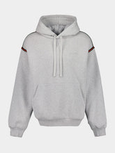 Gucci Grey Cotton Jersey Hooded Sweatshirt