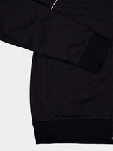 Gucci Navy Blue GG Nylon and Jersey Zip Jacket