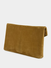 Saint Laurent Golden Leaf Cassandre Suede Envelope Pouch