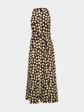 Alémais Chocolate Brown Paula Linen Midi Dress