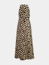Alémais Chocolate Brown Paula Linen Midi Dress