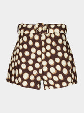 Alémais Chocolate Brown Paula Linen Shorts