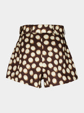 Alémais Chocolate Brown Paula Linen Shorts