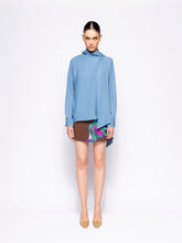 Paula Teresa Coffee Bean Embroidered Mini Skirt