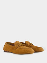 Gucci Interlocking G Brown Suede Loafers