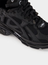 Balenciaga Black Runner Lace-Up Sneakers