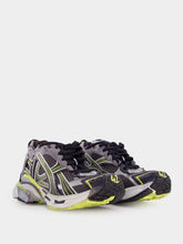 Balenciaga Grey and Yellow Runner Sneaker