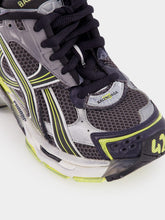 Balenciaga Grey and Yellow Runner Sneaker