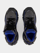 Balenciaga Black Blue Grey Runner Gradient Mesh Sneakers