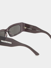 Balenciaga Paper Rectangular Sunglasses in Dark Grey